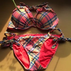 Victoria’s Secret madras bikini top and bottom
